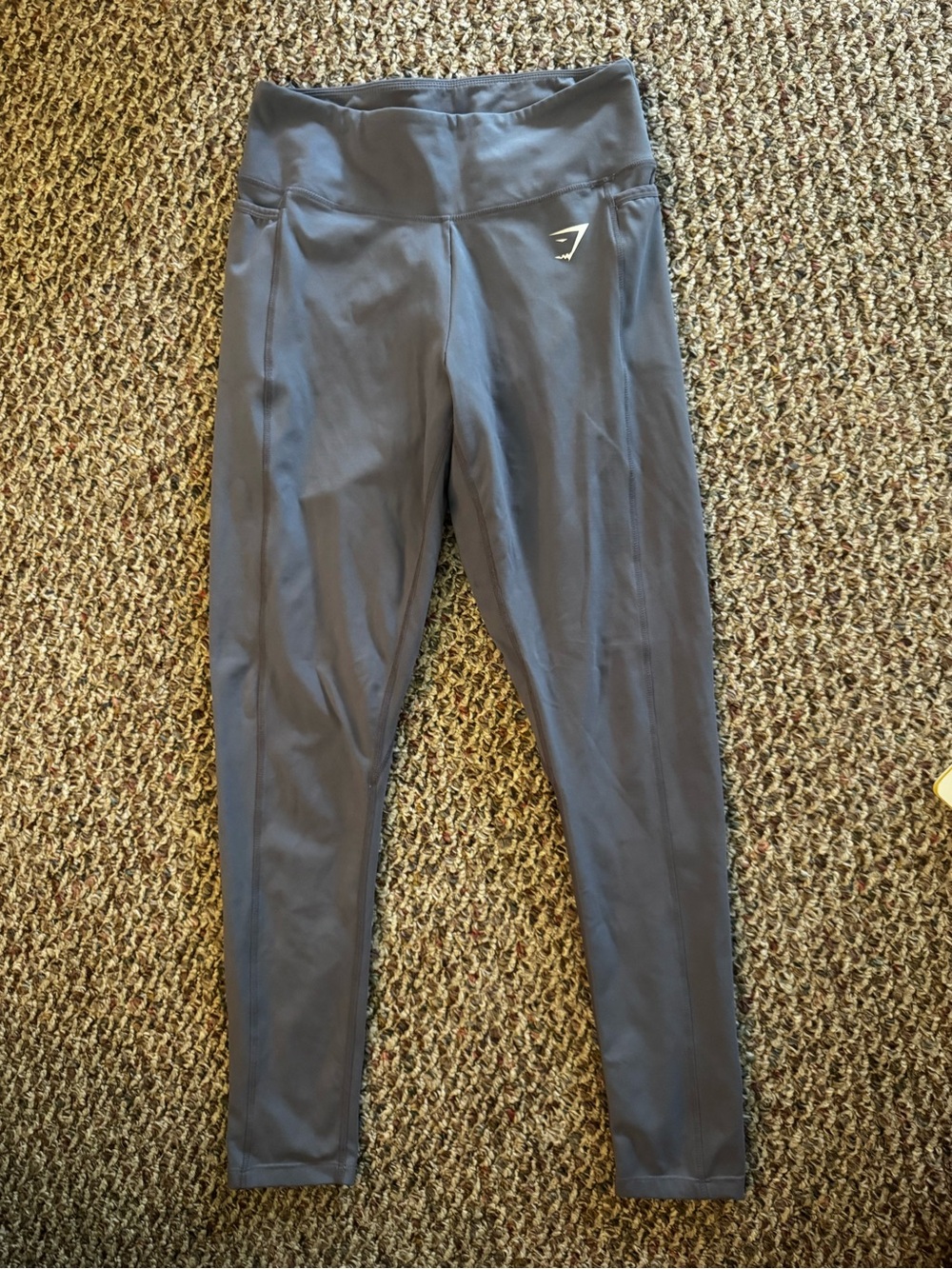 Gymshark High-Waist Leggings in Dusty Blue